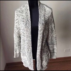 ZARA | Marled Open Front Knit Cardigan Sweater M